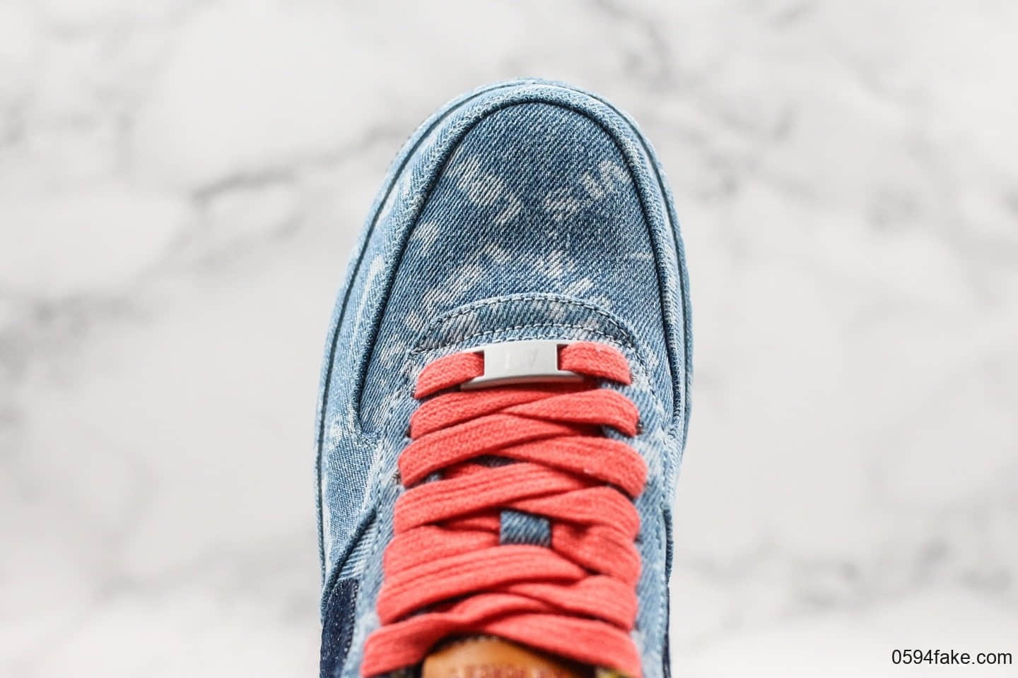 耐克Nike Air Force 1 Low x Levi's纯原版本李维斯联名款低帮空军一号原鞋开模这边工艺特殊印染水洗牛仔布鞋面 货号：CV0670-447