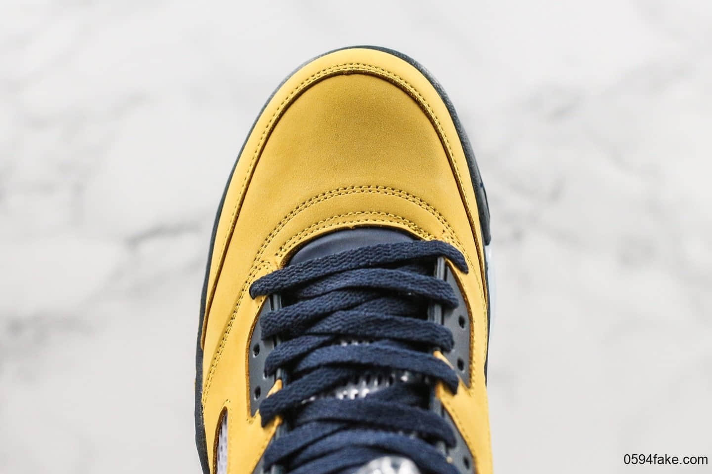 乔丹Air Jordan 5 Inspire密歇根大学黄蓝配色AJ5市面唯一正确版本进口顶级麂皮材质原盒原标原鞋开模实战篮球鞋 货号:CQ9541-704