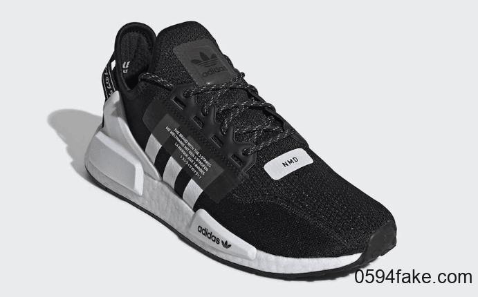 经典黑白配！全新adidas NMD V2系列即将登场！ 货号：FV9021