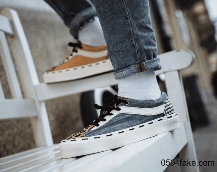 阴阳色调+多材质拼接鞋面!这双Vans Bold Ni有点好看!