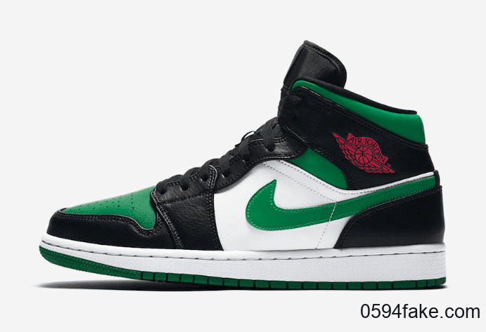 黑绿脚趾?Air Jordan 1 Mid “Pine Green”释出官图! 货号:554724-067