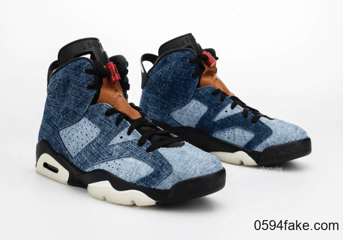 水洗丹宁鞋面！这双Air Jordan 6“ Washed Denim”有点好看！ 货号：CT5350-401