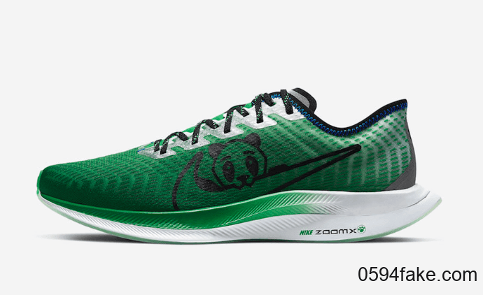 清新慈善配色+可爱熊猫图案！Nike Zoom Pegasus Turbo 2“ Doernbecher”释出官图！ 货号：CV8077-300