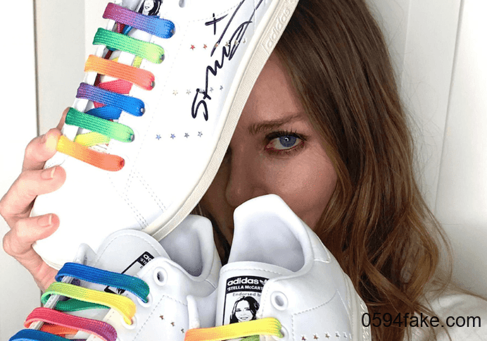 元气彩虹鞋带！Stella McCartney x adidas Stan Smith下月发售！
