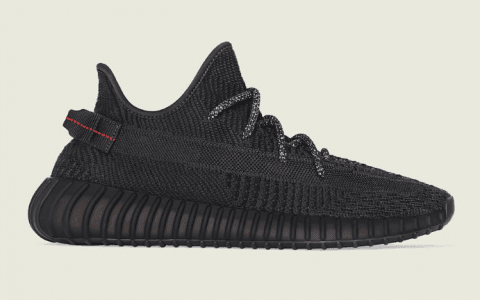 黑天使Yeezy Boost 350 V2 “Black”全家族尺码补货！后天发售！ 货号：FU9006