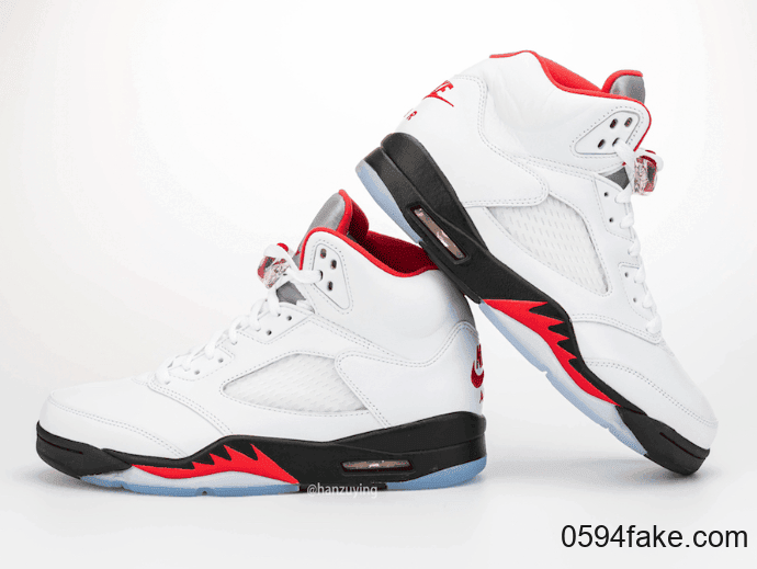 “流川枫”配色Air Jordan 5“Fire Red”最新实物图来了！看完分分钟种草！ 货号：CT4838-102