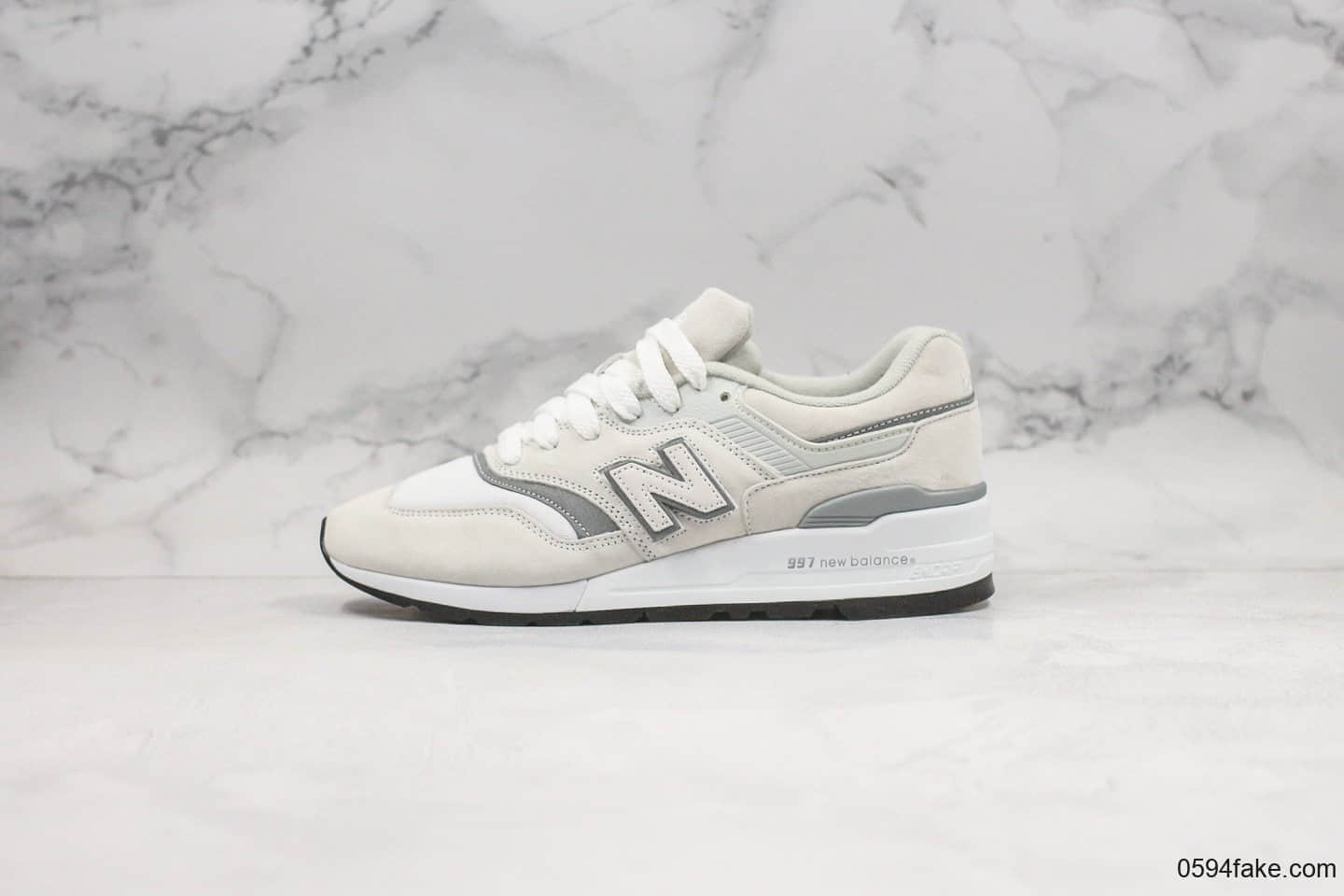 新百伦New Balance 997纯原版本米白色魔术贴NB997换钩3M配色原楦头纸板打造原鞋开模一比一 货号：M997JWT