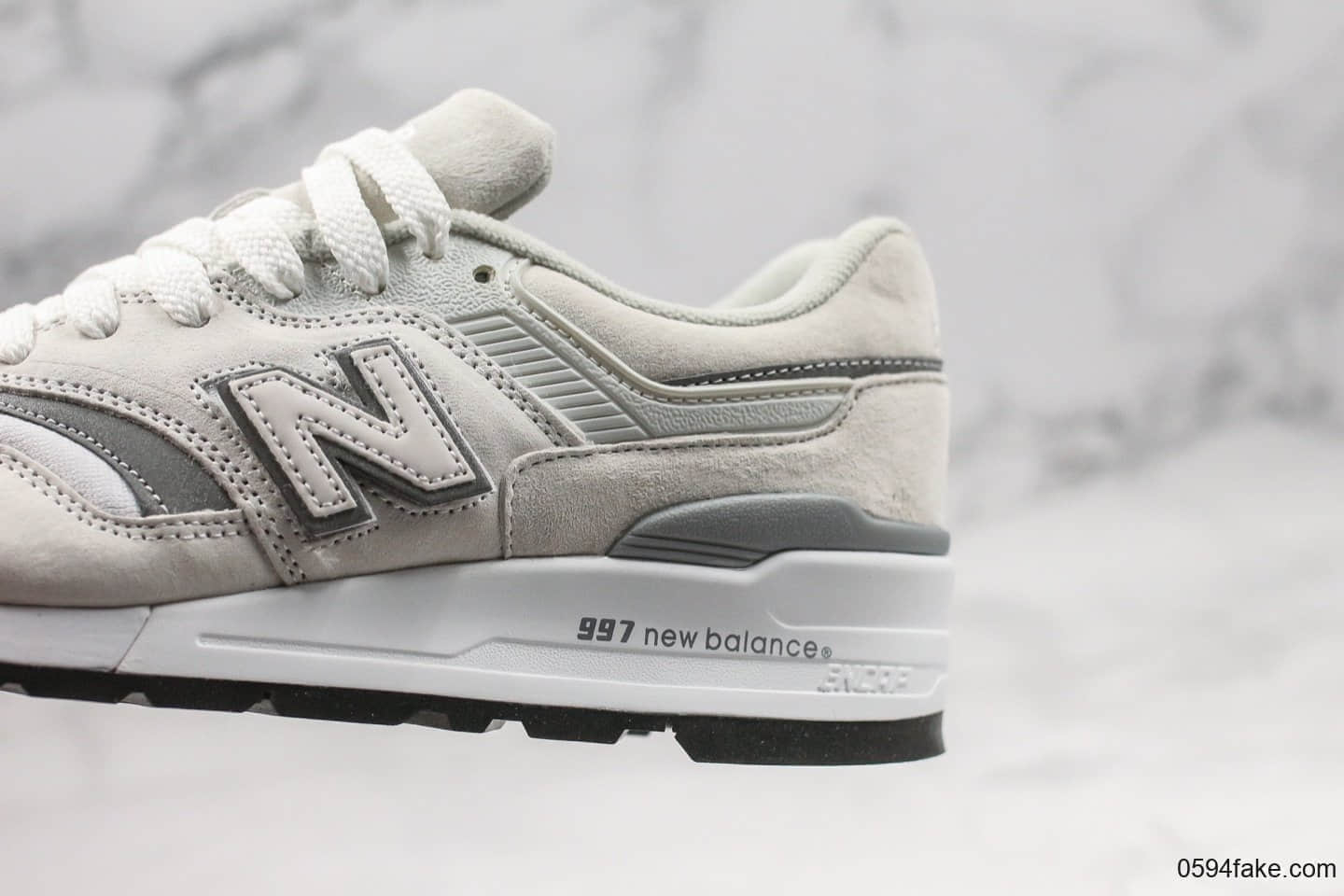 新百伦New Balance 997纯原版本米白色魔术贴NB997换钩3M配色原楦头纸板打造原鞋开模一比一 货号：M997JWT