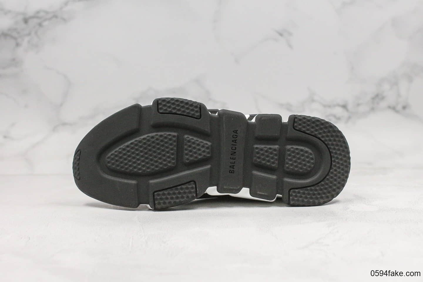 巴黎世家balenciaga Sneaker Tess S.Gomma Maille NOIR纯原版本经典字母袜子鞋黑色原厂TPU组合大底原档案数据开发
