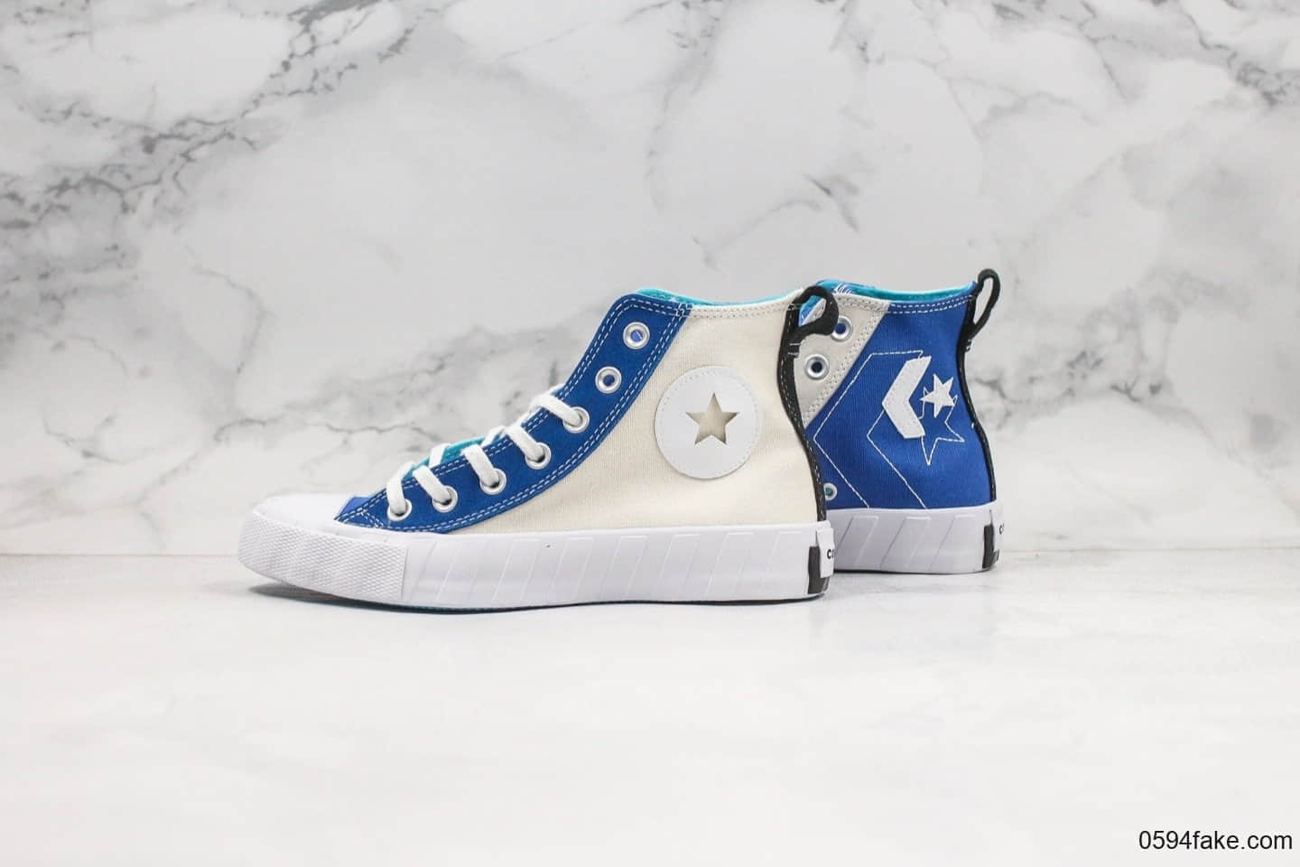 匡威Converse Chuck Taylor All Star High 1970 NOT A CHUCK公司级版本新款四色鸳鸯拼接正确PU硅蓝中底原盒原标 货号：167242C