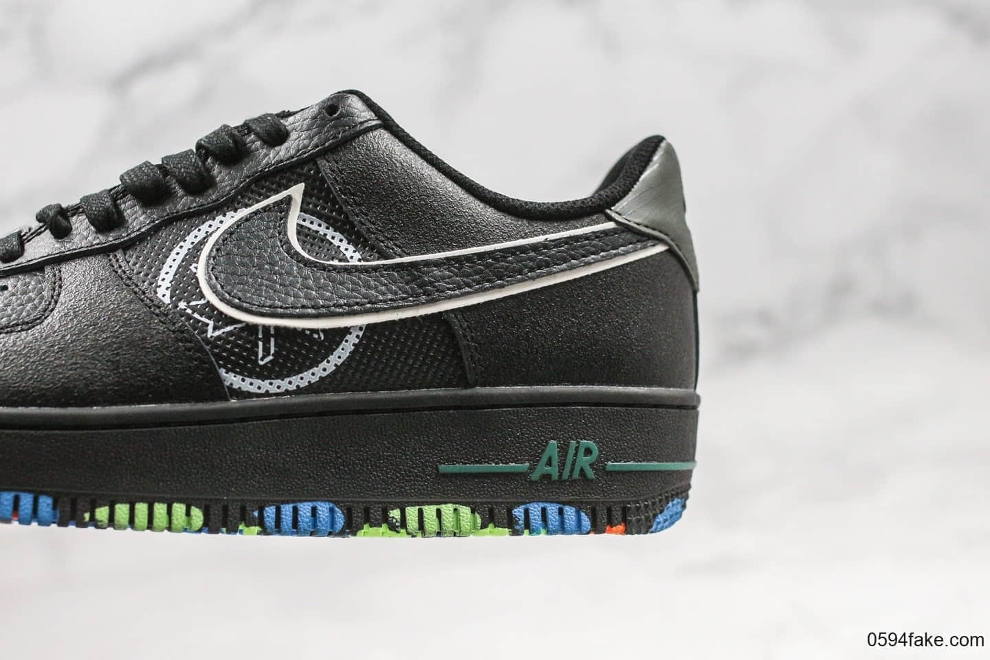 耐克Nike Air Force 1 NYC Parks纯原版本低帮空军一号纽约中央公园黑配色内置全掌气垫原盒原标 货号：CT1518-001