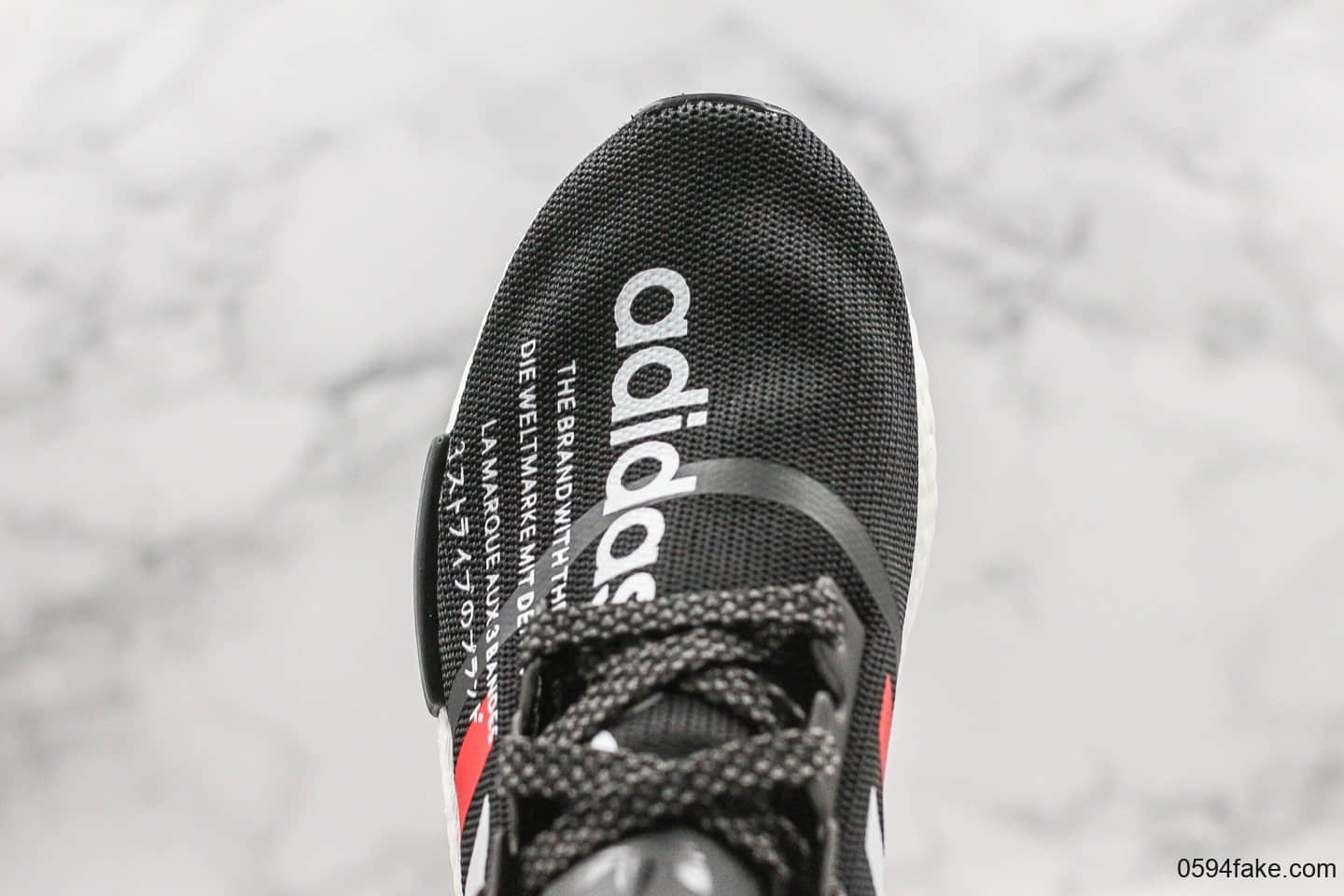 阿迪达斯Adidas Originals NMD_R1纯原版本爆米花NMD系列红蓝配色原装高弹Boost缓震颗粒大底 货号:FV8428