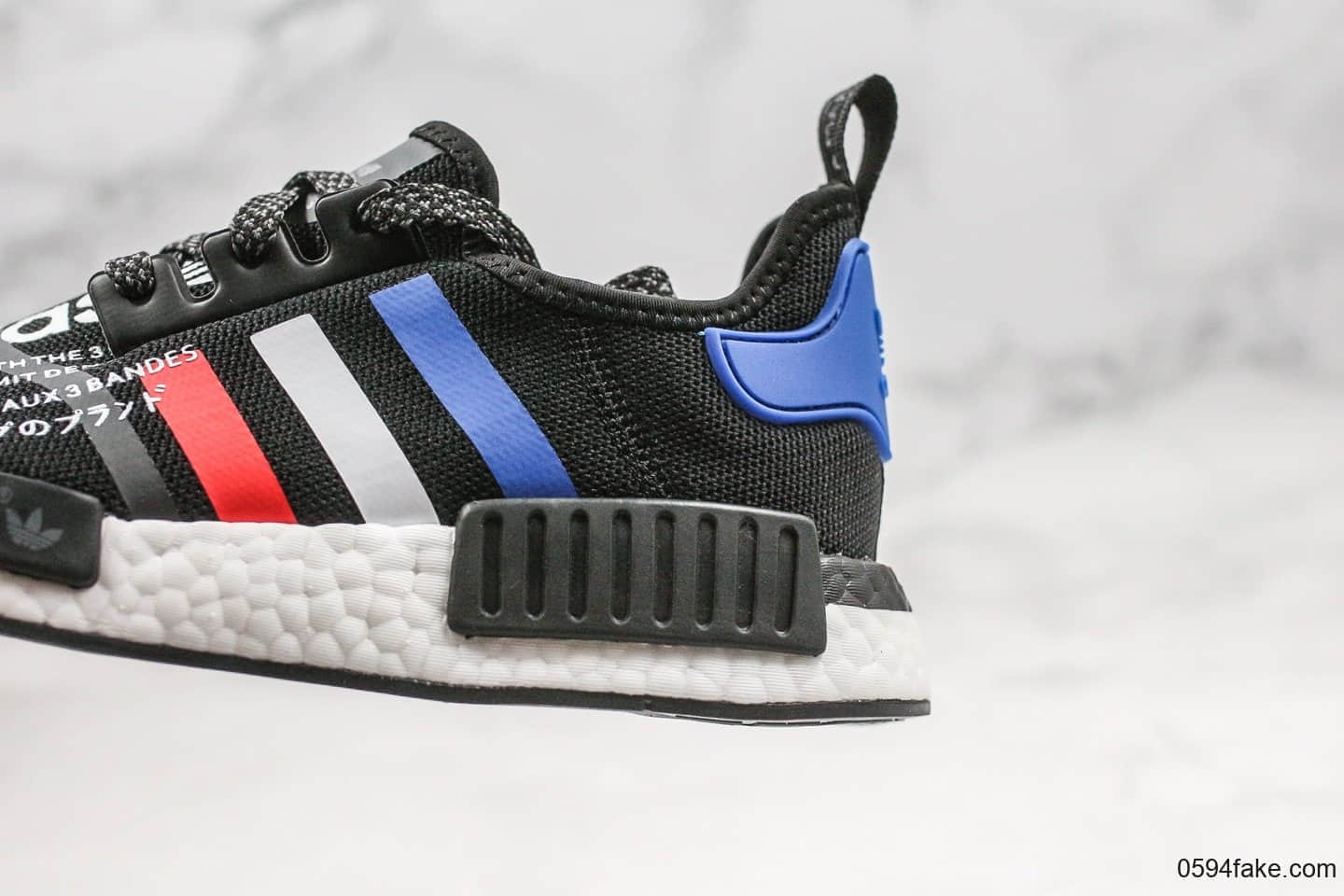 阿迪达斯Adidas Originals NMD_R1纯原版本爆米花NMD系列红蓝配色原装高弹Boost缓震颗粒大底 货号:FV8428