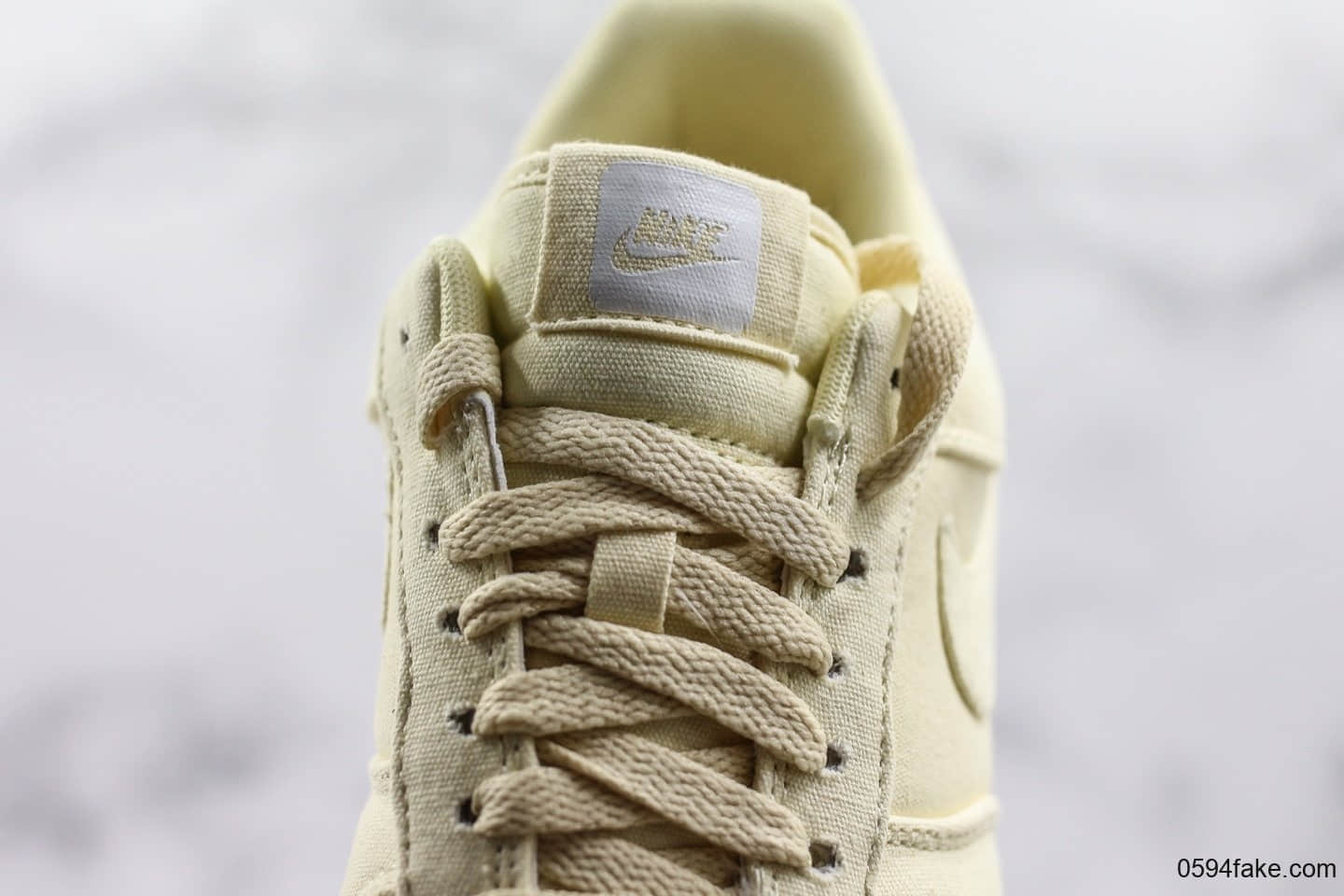耐克Nike Air Force 1'07 LV8纯原版本低帮空军一号浅黄色帆布鞋内置全掌Sole气垫原盒原标 货号:CJ0691-100