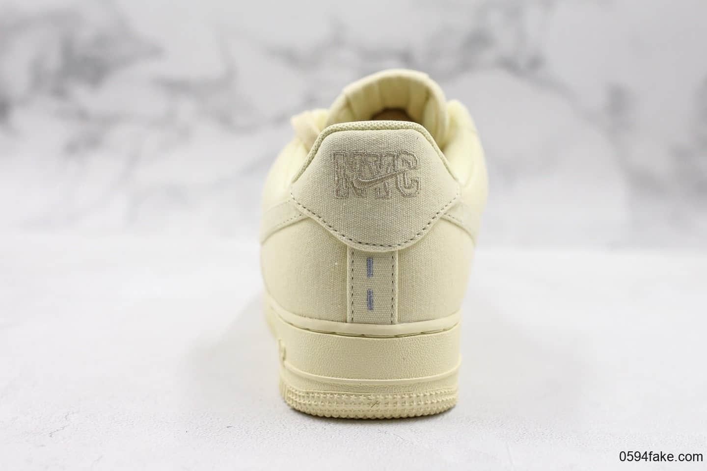 耐克Nike Air Force 1'07 LV8纯原版本低帮空军一号浅黄色帆布鞋内置全掌Sole气垫原盒原标 货号:CJ0691-100