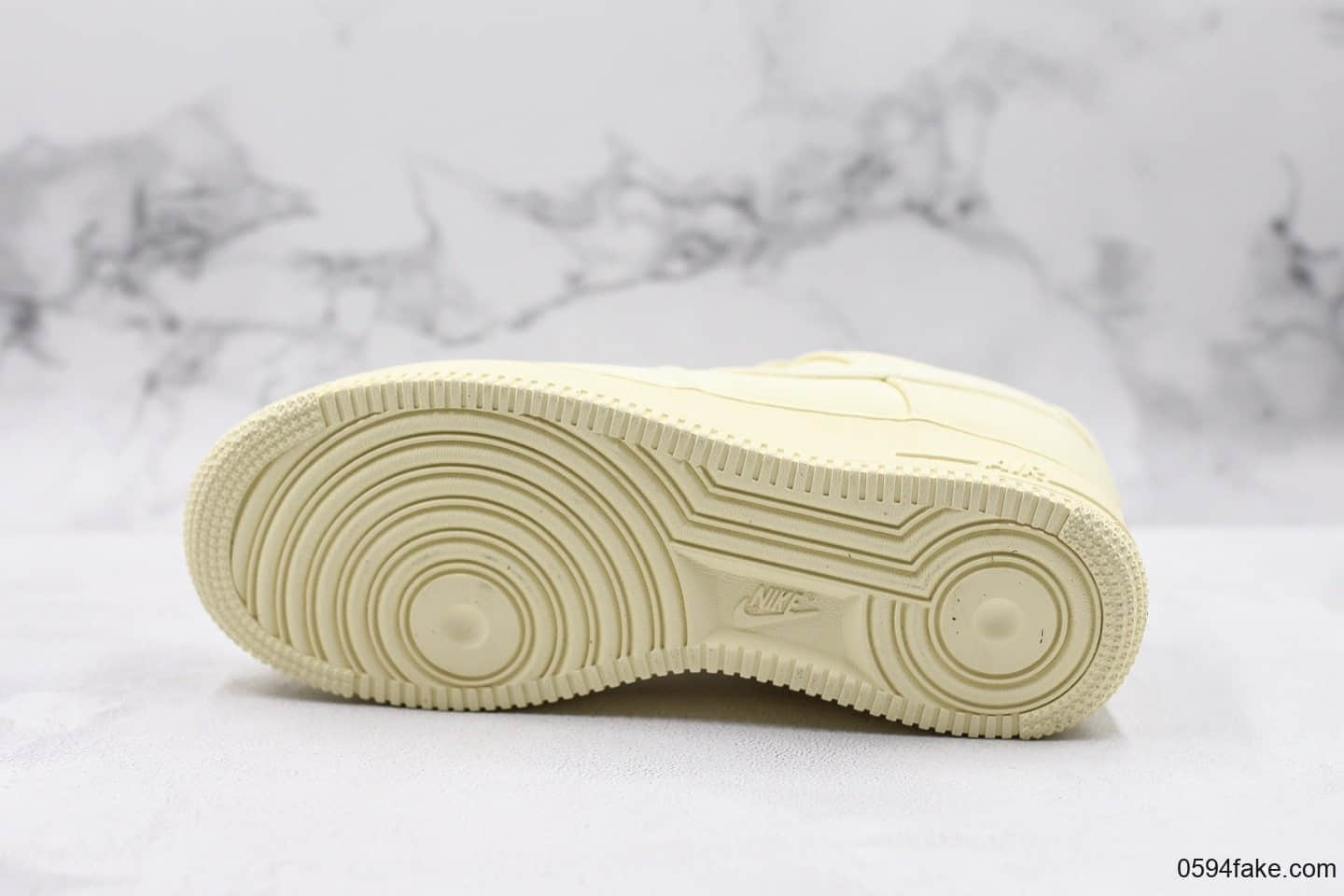 耐克Nike Air Force 1'07 LV8纯原版本低帮空军一号浅黄色帆布鞋内置全掌Sole气垫原盒原标 货号:CJ0691-100