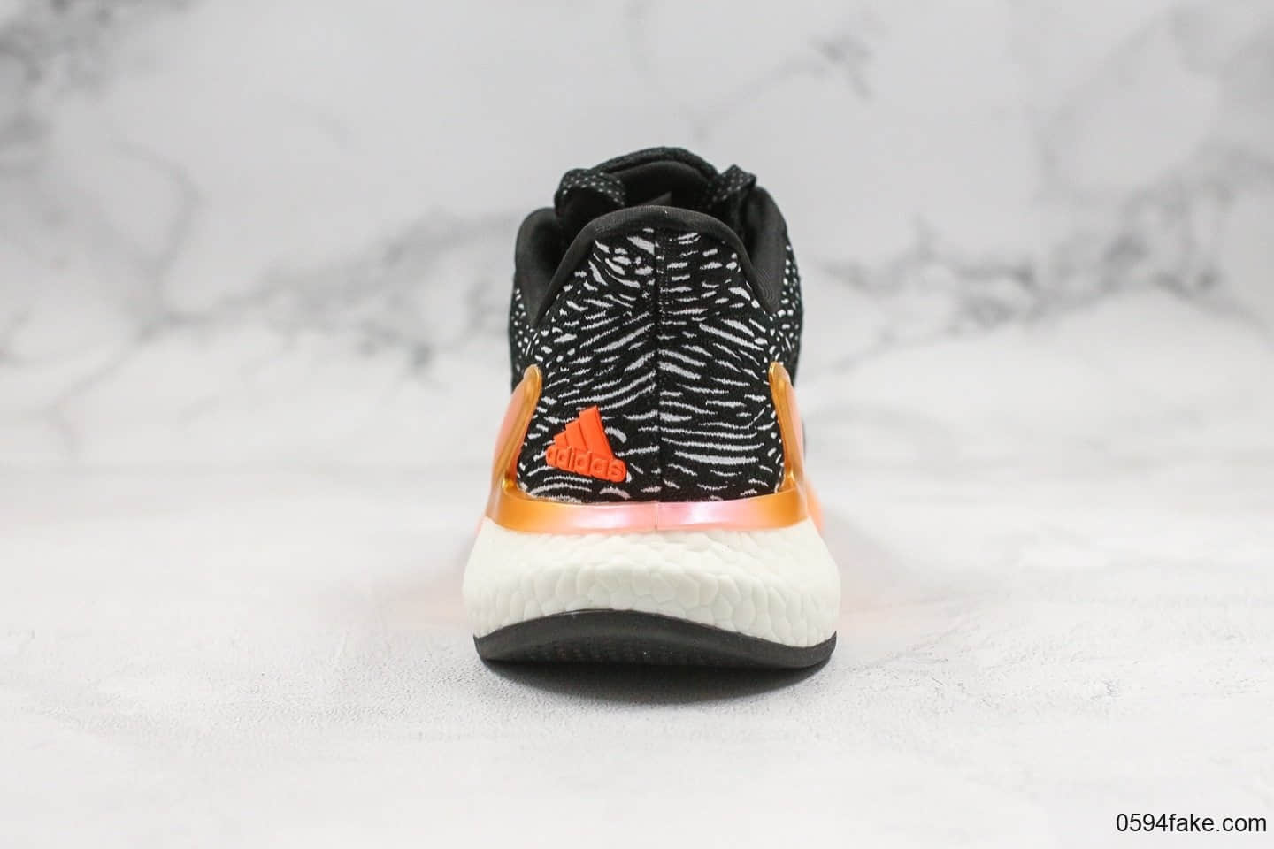 阿迪达斯Adidas Alphaboost System纯原版本阿尔法爆米花黑橙色内置原厂Boost缓震中底搭载马牌防滑橡胶外底 货号:FW8308