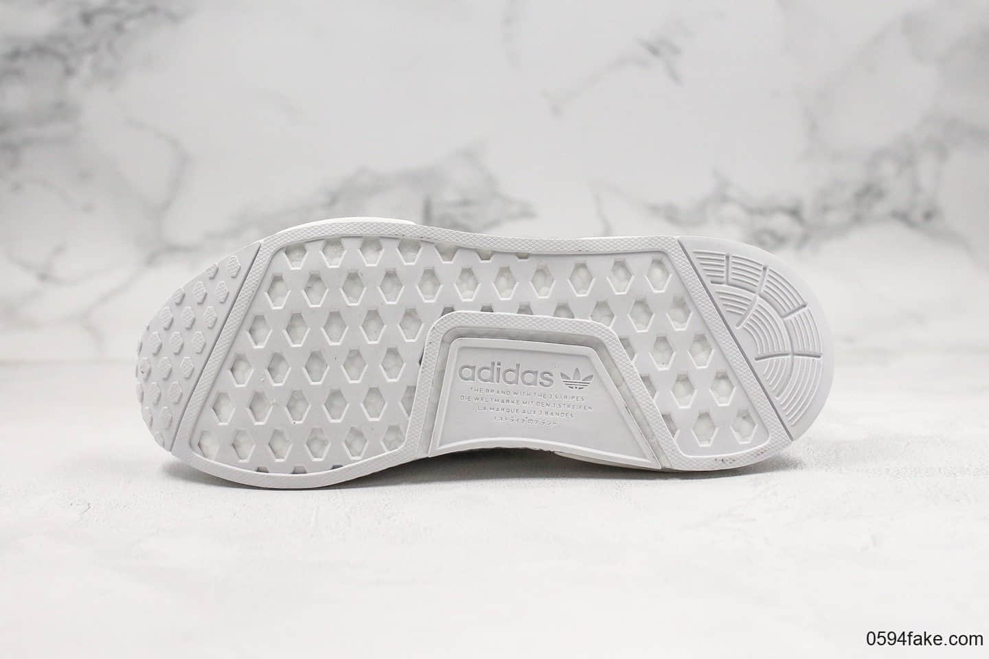 阿迪达斯Adidas NMD CS1 PK White Black纯原版本弹力NMD针织袜子鞋纯白配色内置Boost缓震大底原楦头纸板打造 货号：BD7732