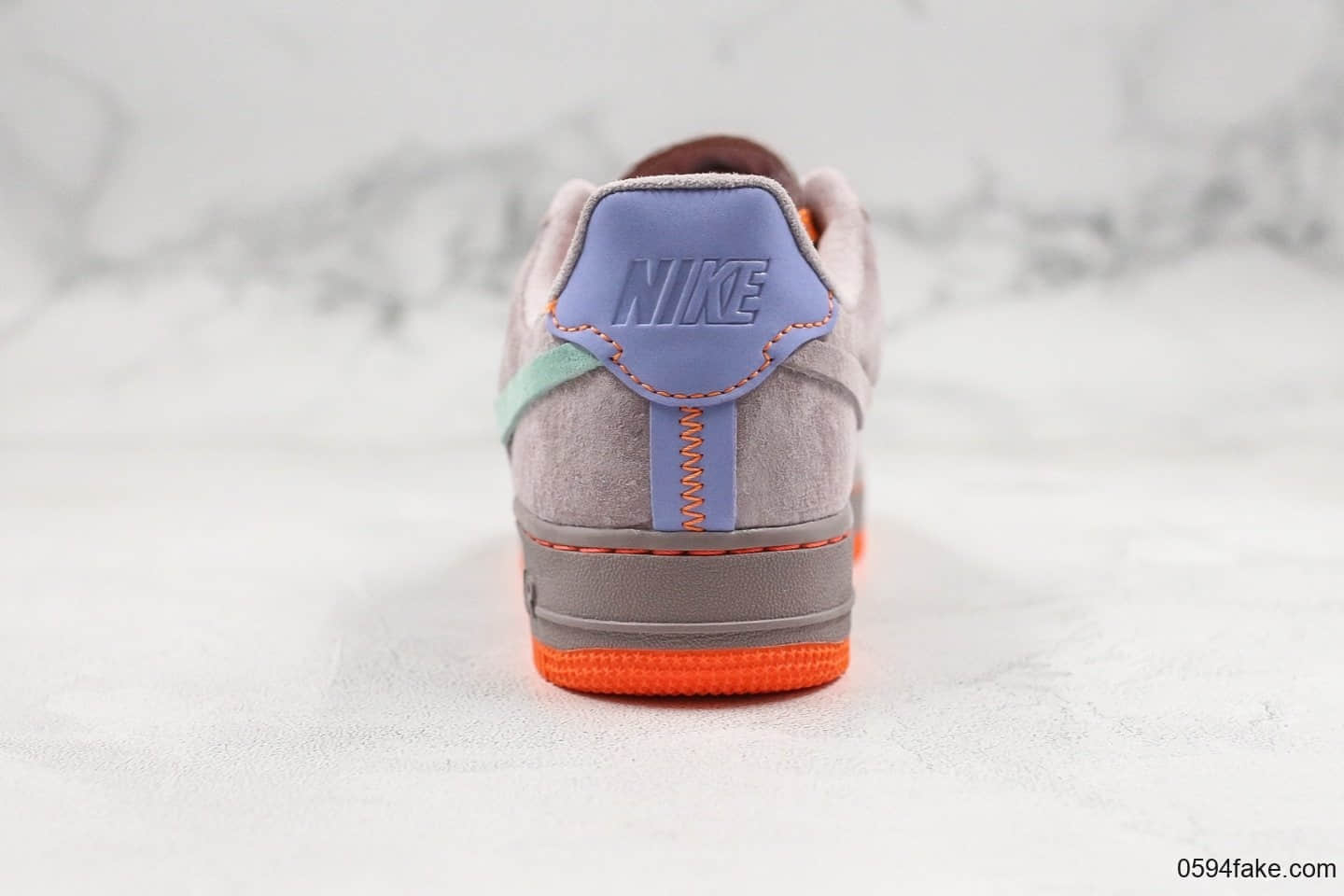 耐克Nike Air Force 1 07 Low纯原版本低帮空军一号断勾香芋紫橘配色内置全掌气垫原盒原标正确翻毛皮 货号:CT7358-600