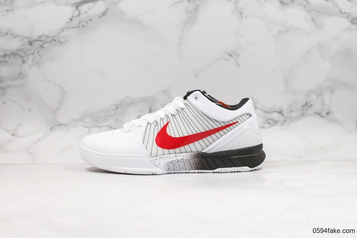 耐克Nike Zoom Kobe 4纯原版本科比4代美国国家篮球队灰红配色内置真碳板加持支持各种高强度实战 货号：AV6339-106