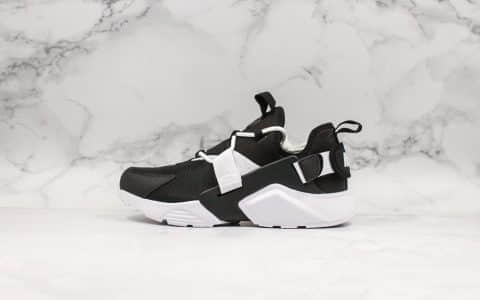 耐克Nike Air Huarache City Low华莱士五代跑鞋休闲运动鞋黑白公司级带半码原模具制内置气垫 货号：AH6804-002