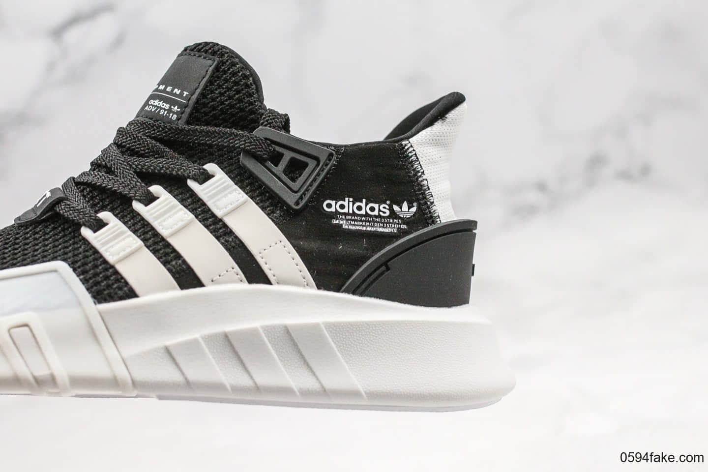 阿迪达斯Adidas EQT BASK ADV纯原版本杨颖上脚同款eqt黑色原厂RB底片正确PU镂空大底 货号:FU9397