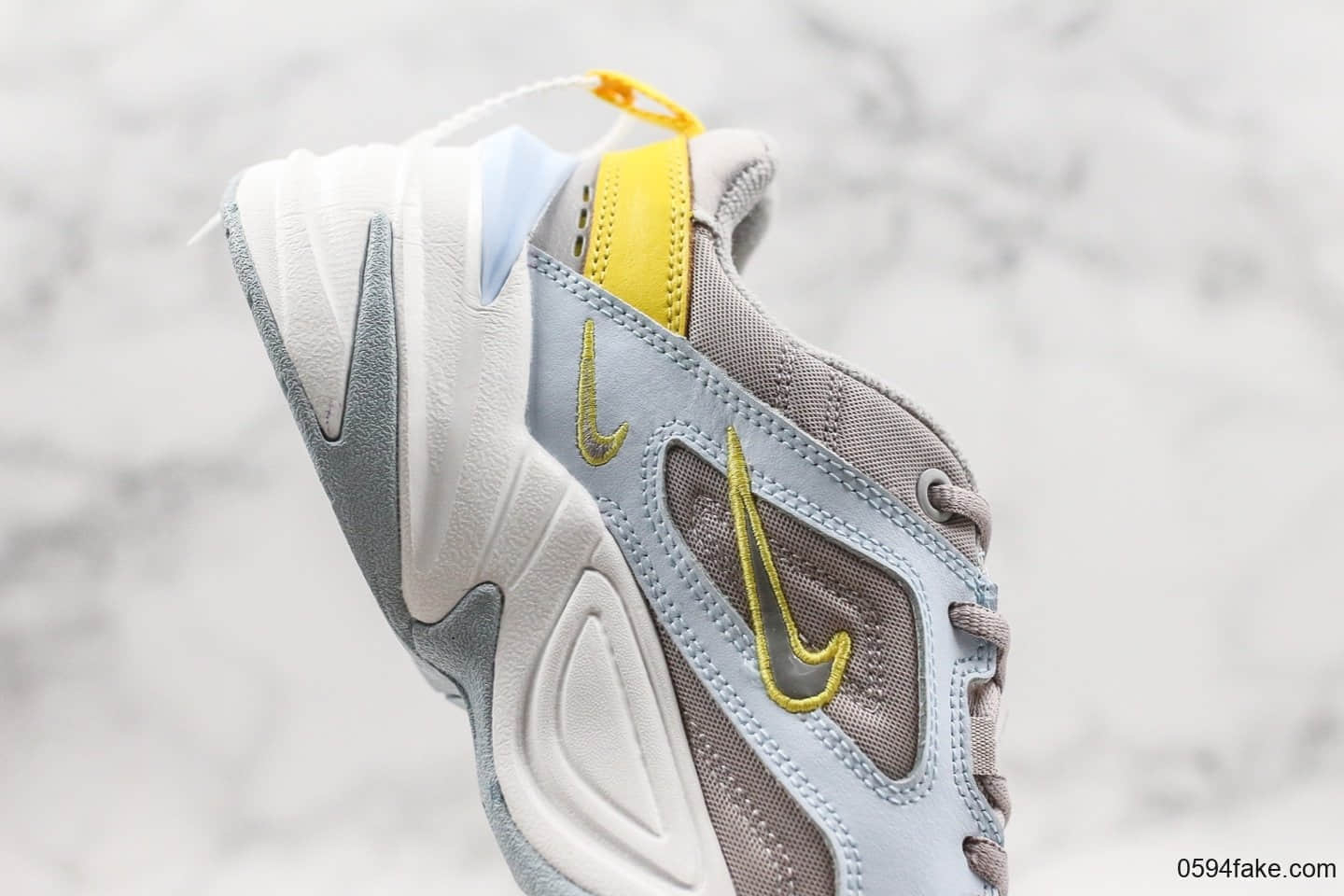 耐克Nike M2K Tekno纯原版本复古潮流老爹鞋兰灰黄原档案数据开发原盒原标区别市面错误版本 货号:AO3108-403