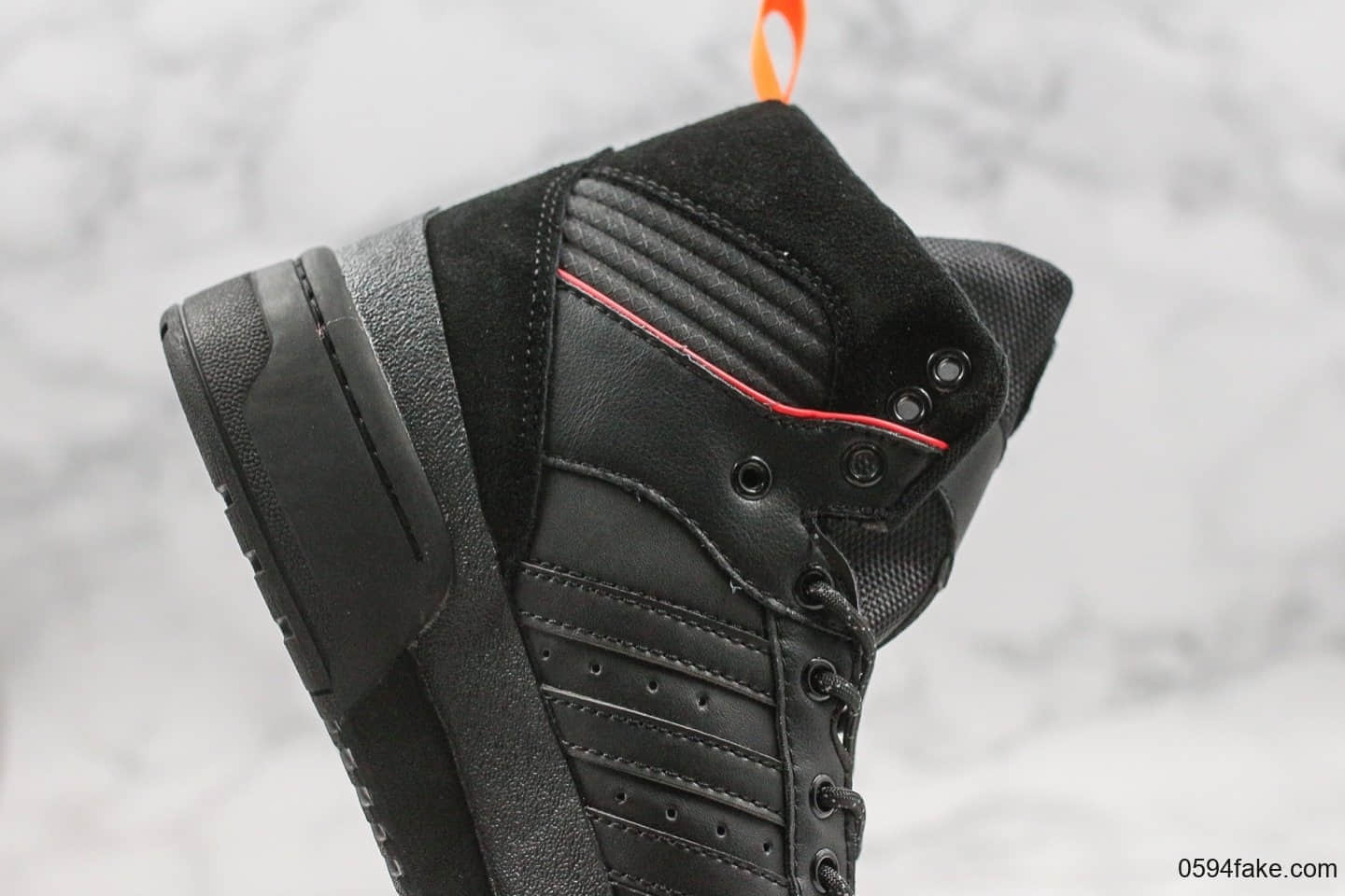 阿迪达斯Adidas Rivalry TR纯原版本高帮经典运动鞋黑色高弹EVA中底原楦头原纸板打造 货号:EE5528