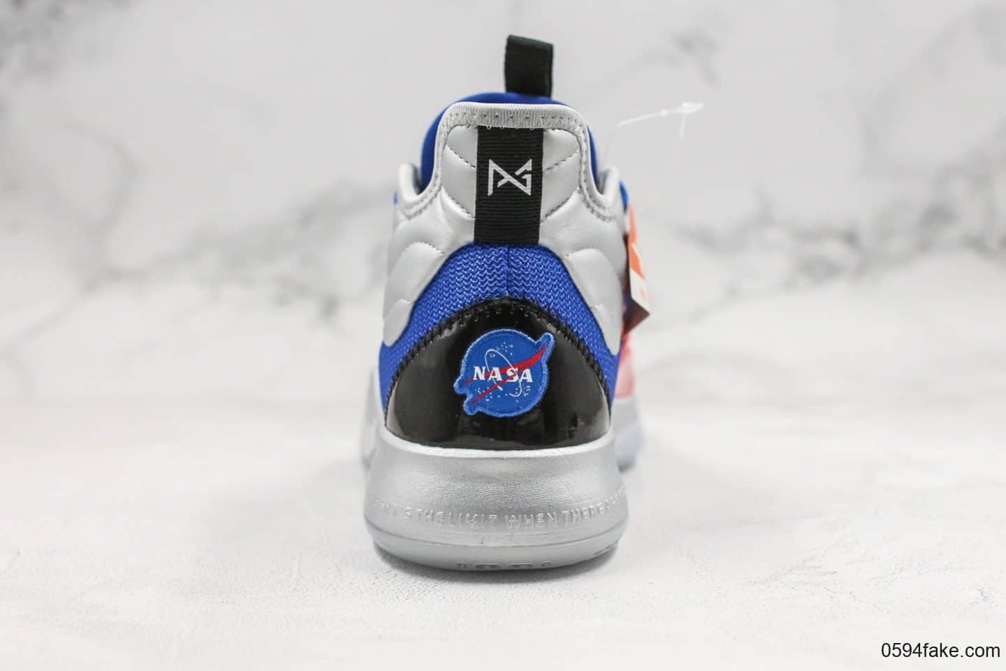 耐克Nike Pg3 x Nasa Opening Night纯原版本保罗乔治3代篮球鞋蓝银色内置Zoom气垫支持实战 货号:CI2666-400