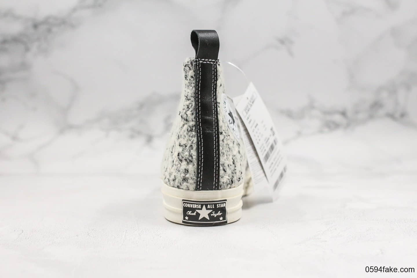 匡威Converse Chuck70 2019秋冬款公司级版本加绒系列黑白雪花正确PU硅蓝中底原厂硫化大底