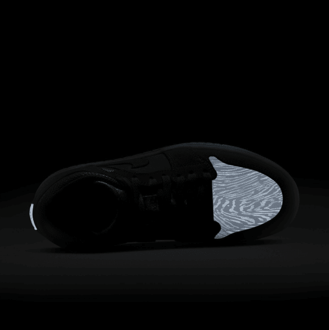 鳄鱼纹+斑马纹+3M反光！全新Air Jordan 1 Mid即将登场！