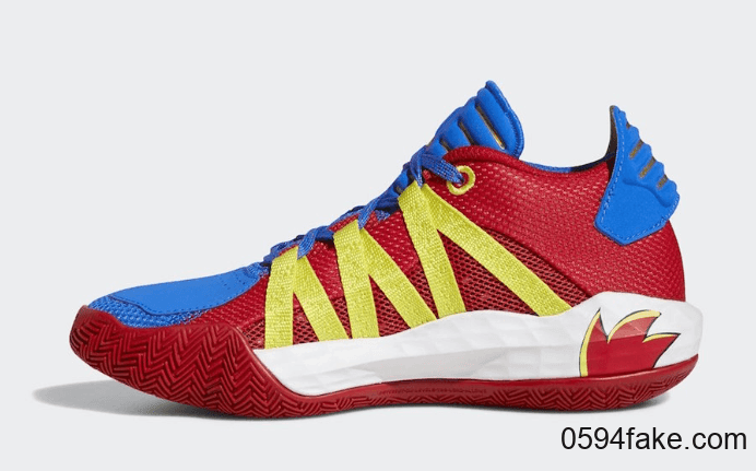 刺猬索尼克 x adidas Dame 6释出官图！色彩对比强烈！