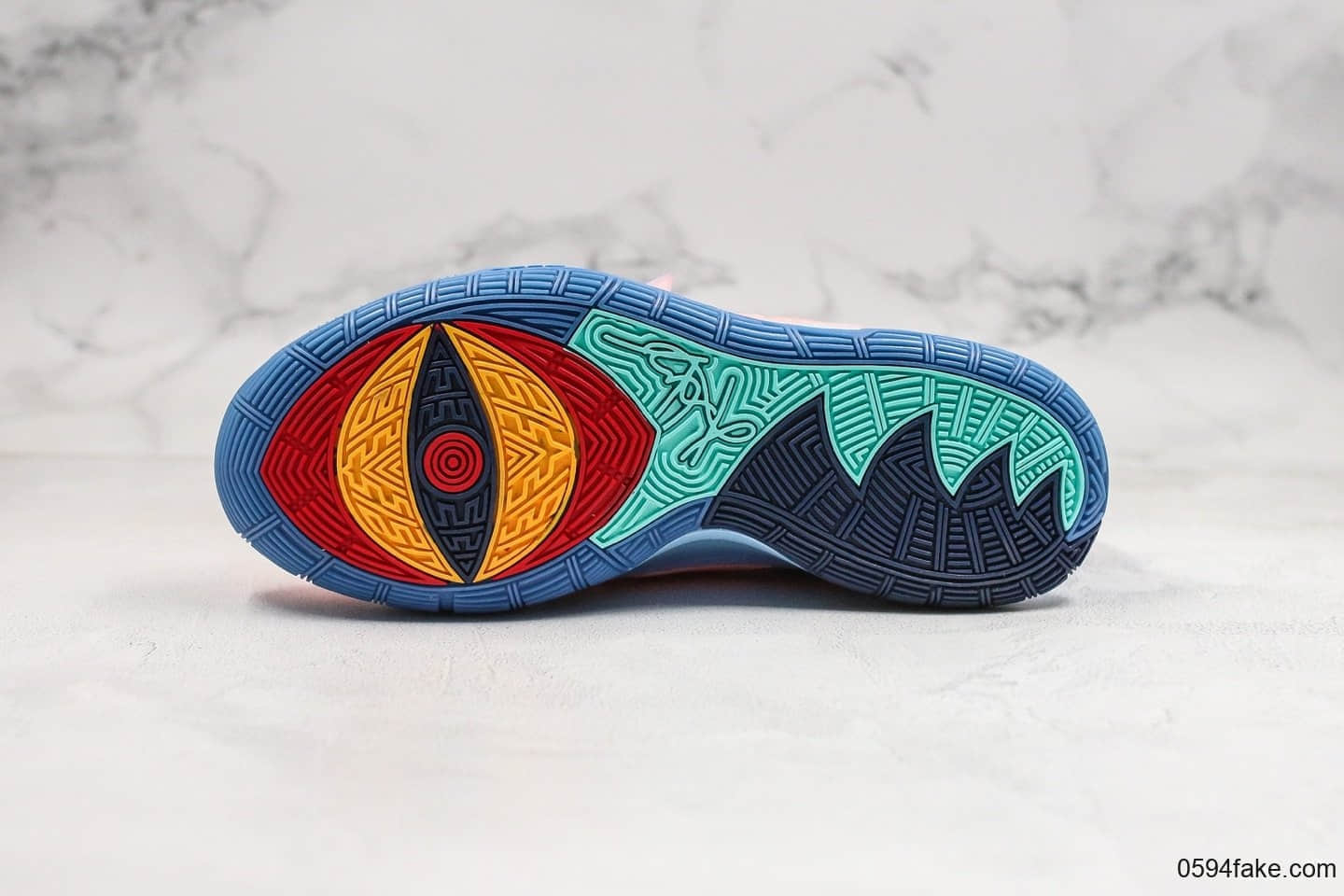 耐克Concepts x Nike Kyrie 6纯原版本欧文6波士顿潮流名所联名款粉蓝色内置气垫支持实战原盒原标 货号：CU8879-600