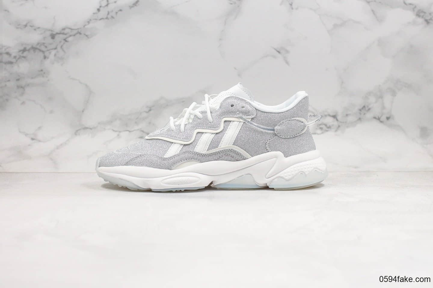 阿迪达斯Adidas Ozweego adiPRENE纯原版本水管系列老爹鞋满天星配色原楦头原纸板打造区别市面通货版本 货号：EE6465