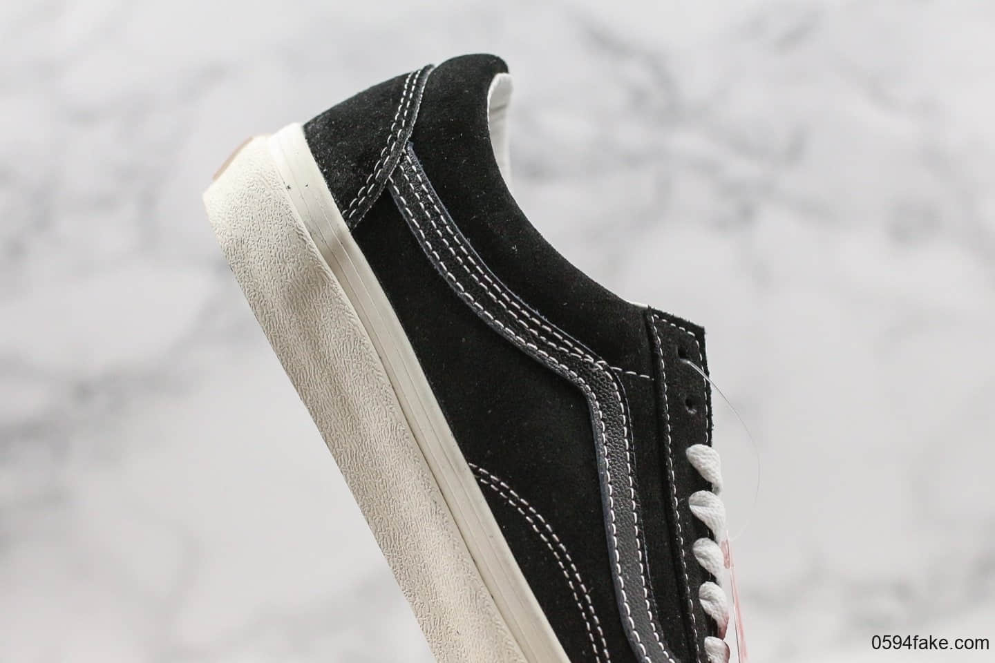 万斯Vans Old Skool公司级版本经典OS麂皮系列炭黑原盒原标INS爆款原档案数据开发