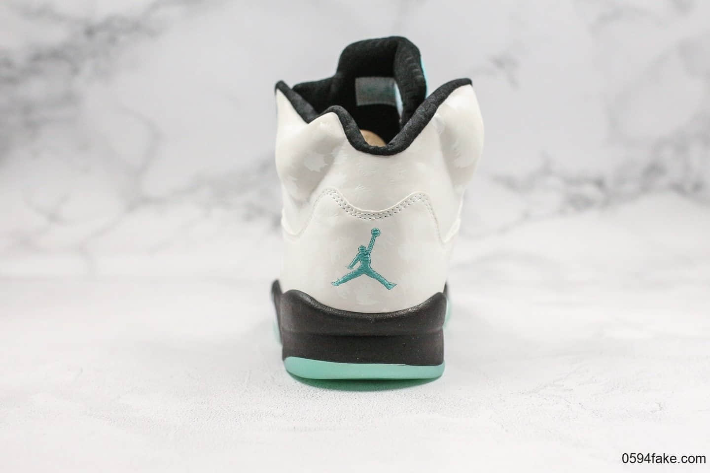 乔丹Air Jordan Retro 5 Island Green纯原版本雪豹郭艾伦白绿AJ5反光设计内置可视气垫原档案数据开发 货号:CN2932-100