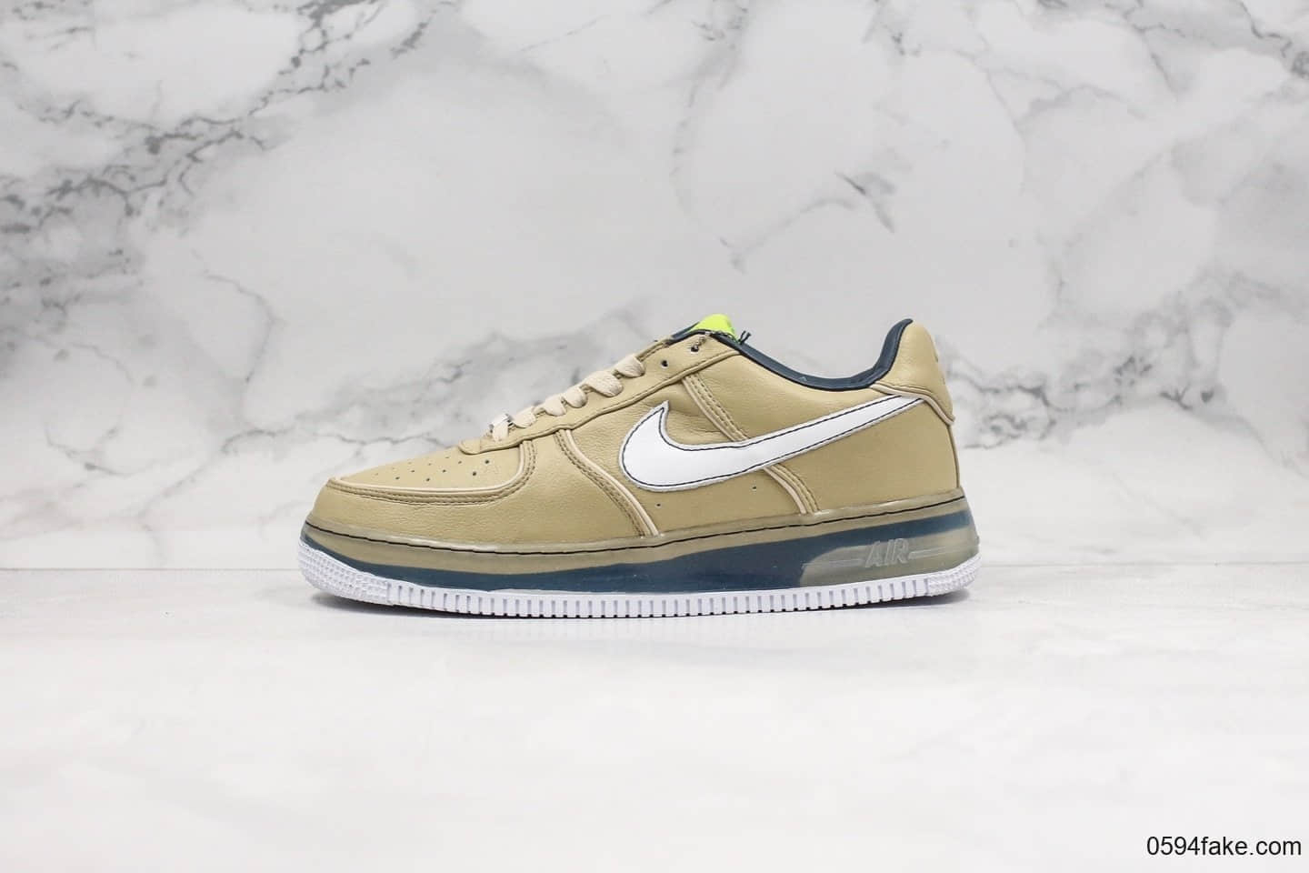 耐克NIKE AIR FORCE 1 SPRM MCO 10 07纯原版本AF1空军一号卡其色25周年限量版洛杉矶配色内置可视气垫原楦头纸板打造 货号：316666-201