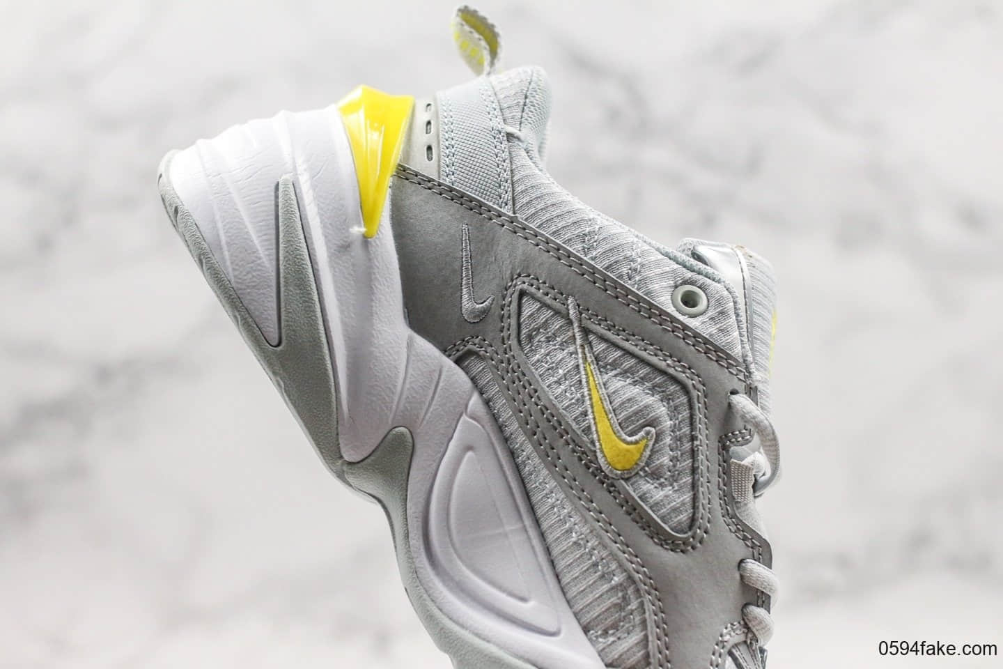 耐克Nike Air Monarch the M2K Tekno纯原版本复古休闲M2K老爹鞋米灰黄青岛原厂楦头纸板打造原盒原标 货号：CN0153-001