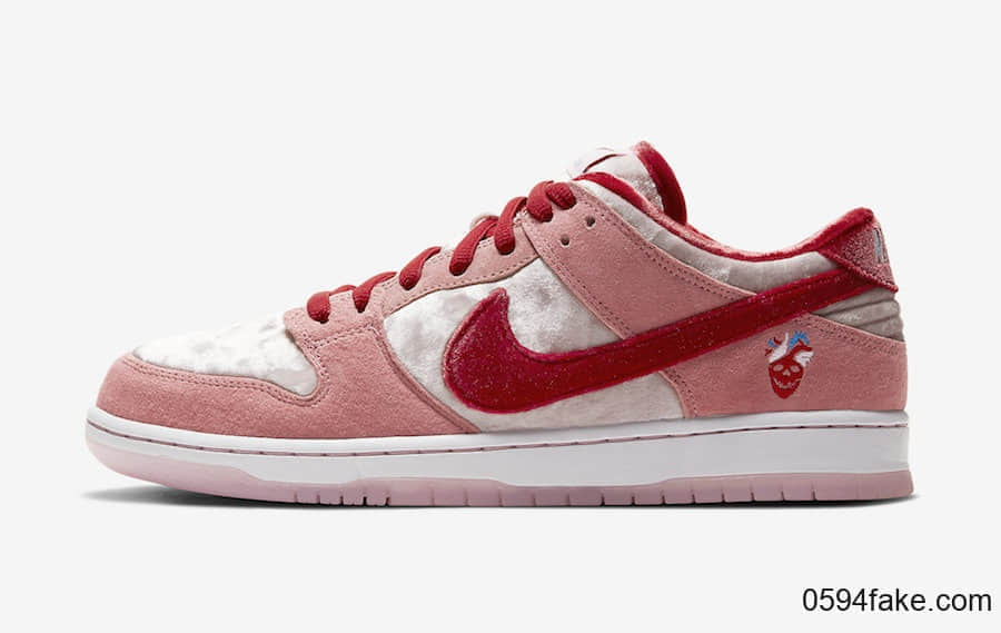 StrangeLove x Nike SB Dunk Low“情人节”释出官图!2月8日发售!满满少女心! 货号:CT2552-800