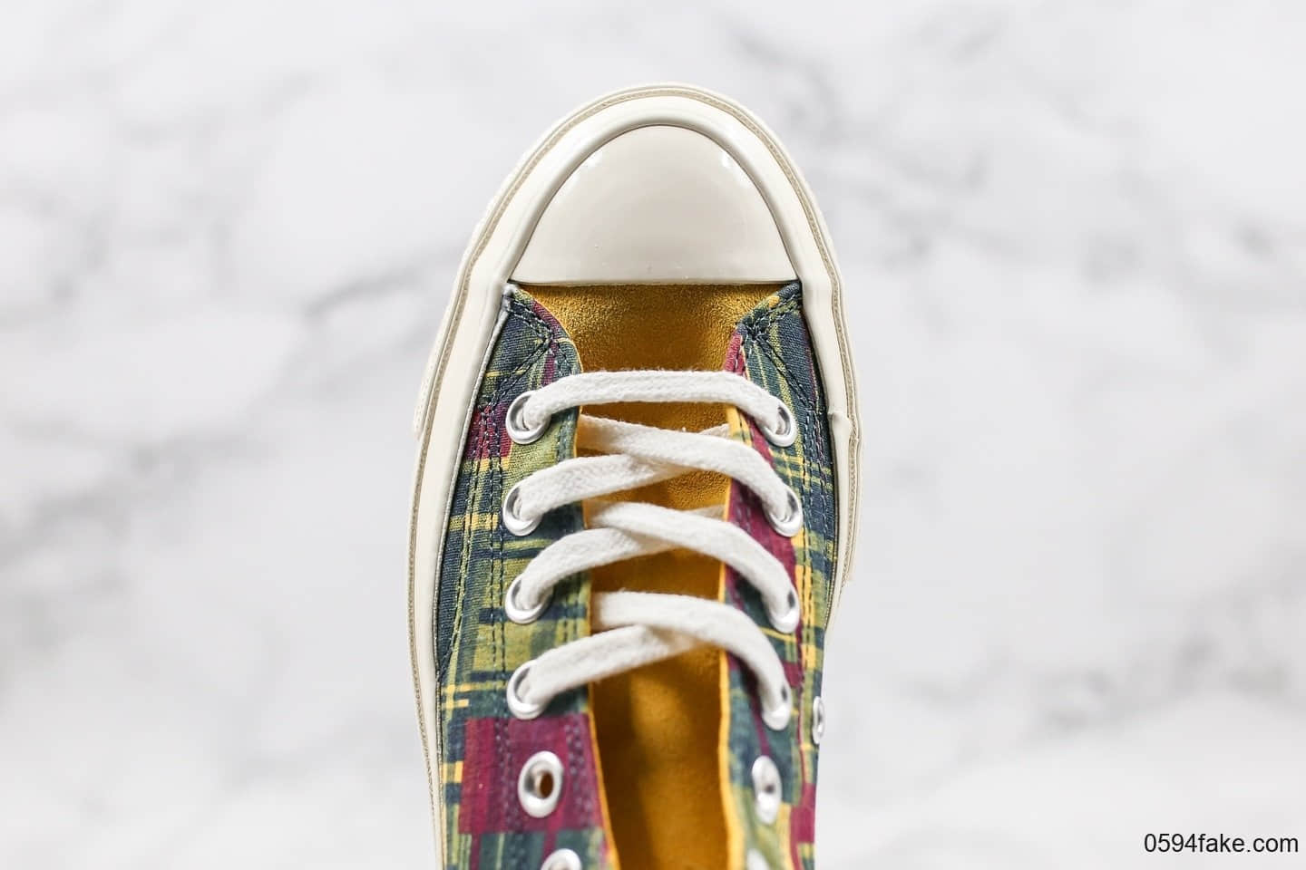 匡威Converse 70s Twisted Plaid公司级版本撞色格子系列低帮板鞋黄绿配色优质麂皮鞋舌