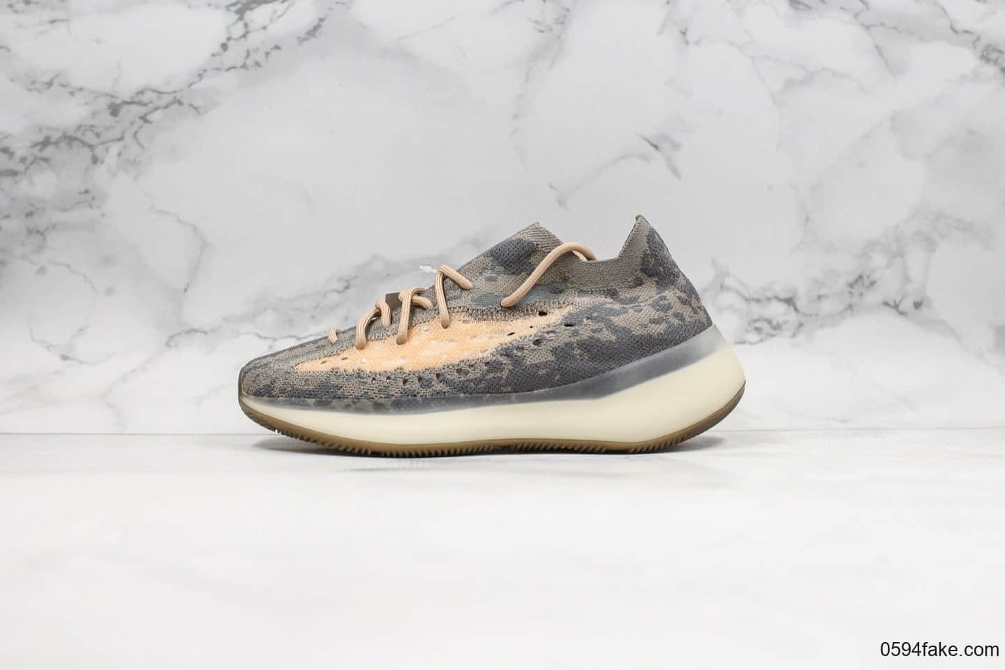 阿迪达斯Adidas Yeezy Boost 380 V3纯原版本椰子380V3迷雾棕迷彩配色原纸板完美鞋楦 货号：FX9764