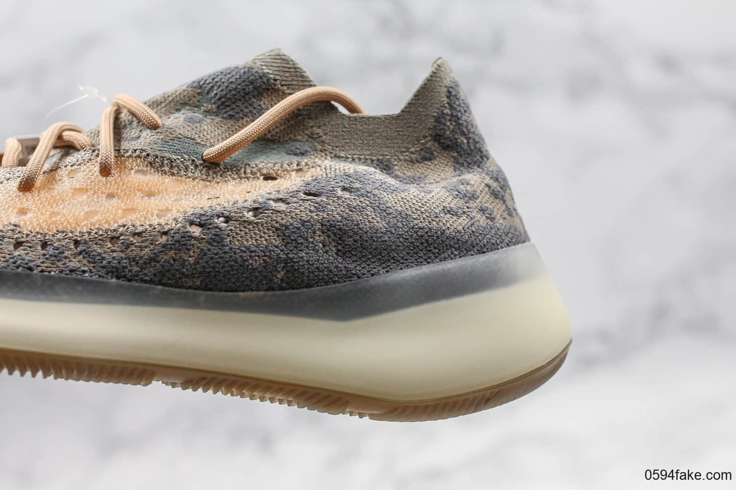 阿迪达斯Adidas Yeezy Boost 380 V3纯原版本椰子380V3迷雾棕迷彩配色原纸板完美鞋楦 货号：FX9764