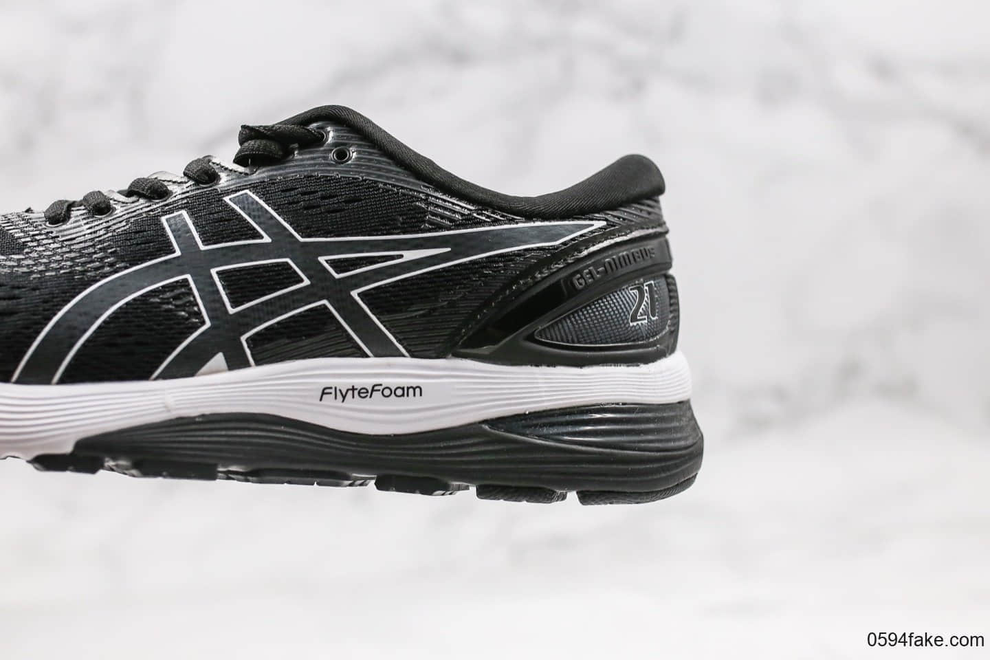 亚瑟士Asucs GEL-NIMBUS 21纯原版本N21透气跑鞋黑白配色原盒原标原档案数据开发
