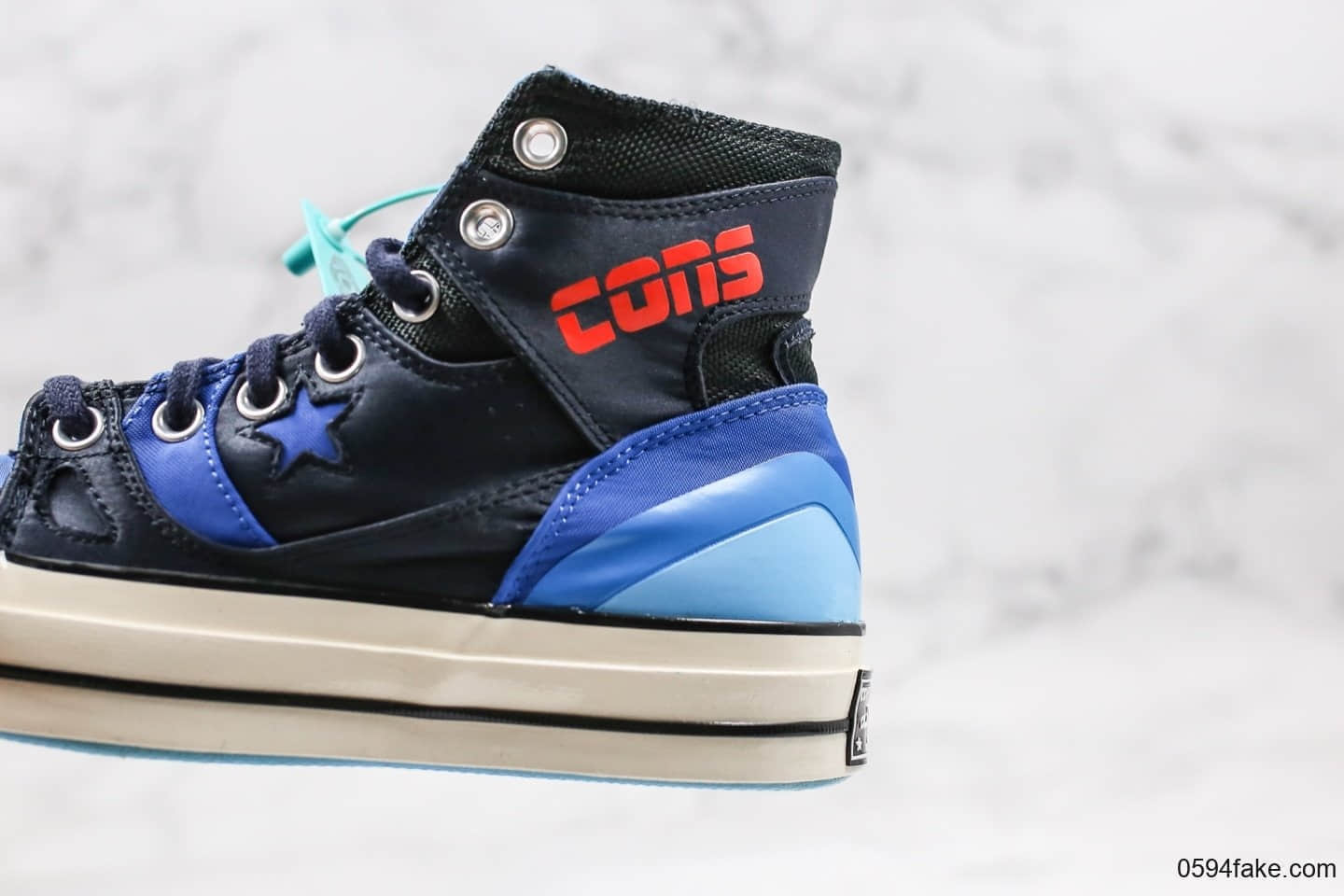 匡威Converse Chuck 70 E260 Hi纯原版本高帮篮球鞋黑蓝柑配色内置原厂大底原楦头纸板打造 货号:166321C