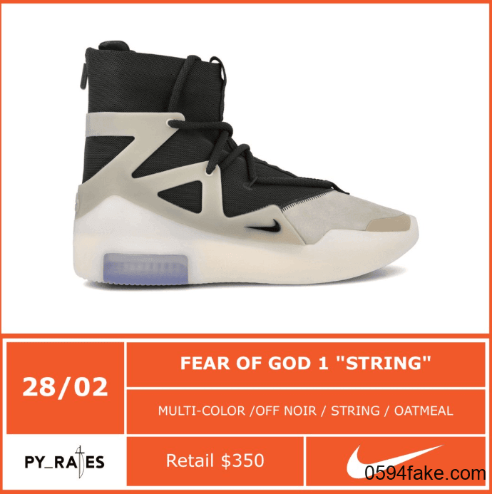 Nike FOG 1“ String”敲定发售日期！你会入手吗？ 货号：AR4237-902