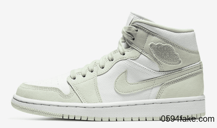 帆布鞋面！这双Air Jordan 1 Mid有点不一样！ 货号：CV5280-103