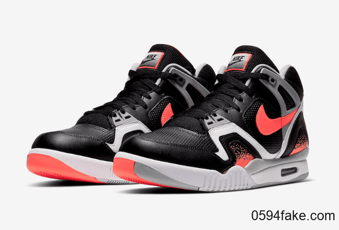 热熔岩反转配色!Nike Air Tech Challenge 2“黑熔岩”即将登场! 货号:CQ0936-001