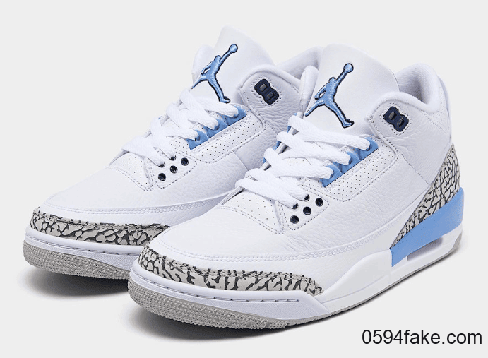 难得市售的北卡配色!北卡蓝AJ3 “UNC”下月登场! 货号:CT8532-104