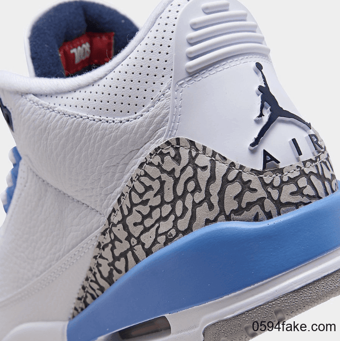 难得市售的北卡配色!北卡蓝AJ3 “UNC”下月登场! 货号:CT8532-104