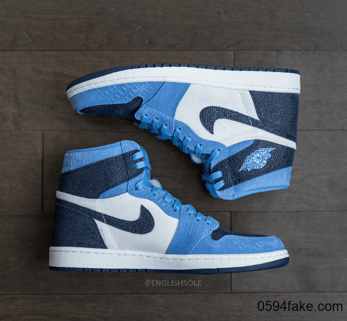 北卡Air Jordan 1“ UNC” PE实物图释出!真的难买!